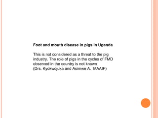 Diseases of economic and zoonotic importance in pig farming in Uganda: Control practices, successes, failures and the way forward