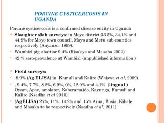 Diseases of economic and zoonotic importance in pig farming in Uganda: Control practices, successes, failures and the way forward