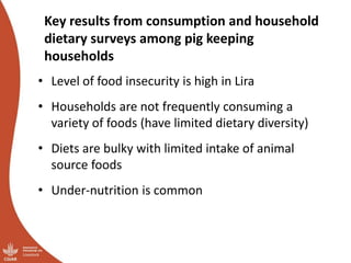 Overview of ILRI’s smallholder pig value chain efforts in Lira district