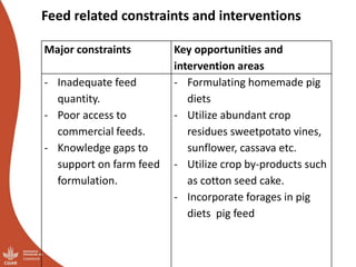 Overview of ILRI’s smallholder pig value chain efforts in Lira district