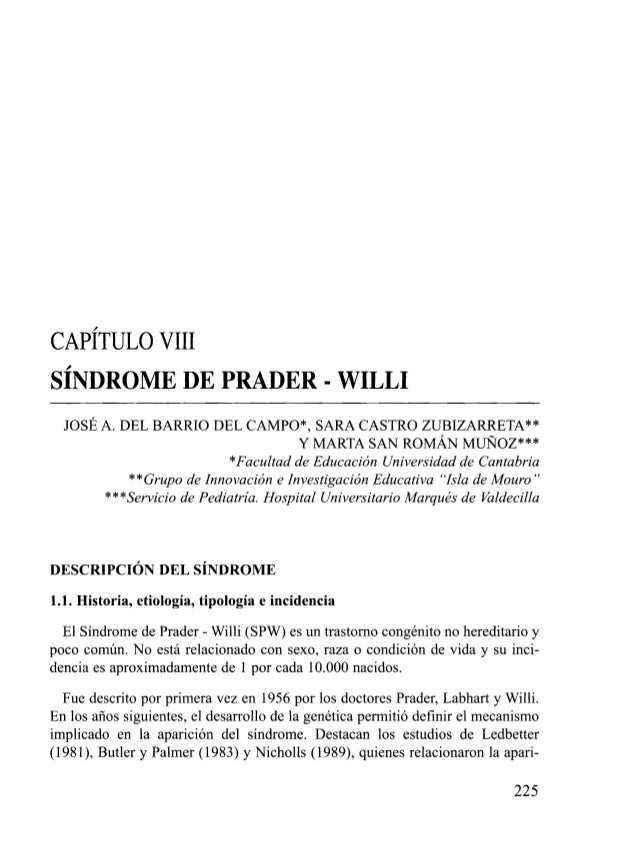 spw sindrome de prader willy