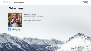 SUPERWEEK 2020
Punchcard Prize Entry
Presented by David Vallejo
29th Jan. 2020
Galyatető -
HU
Who I am
David Vallejo
Imple...