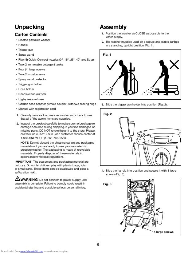 Sun Joe Spx3000 Manual