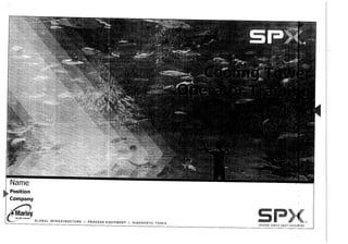 Spx cooling tower presentation