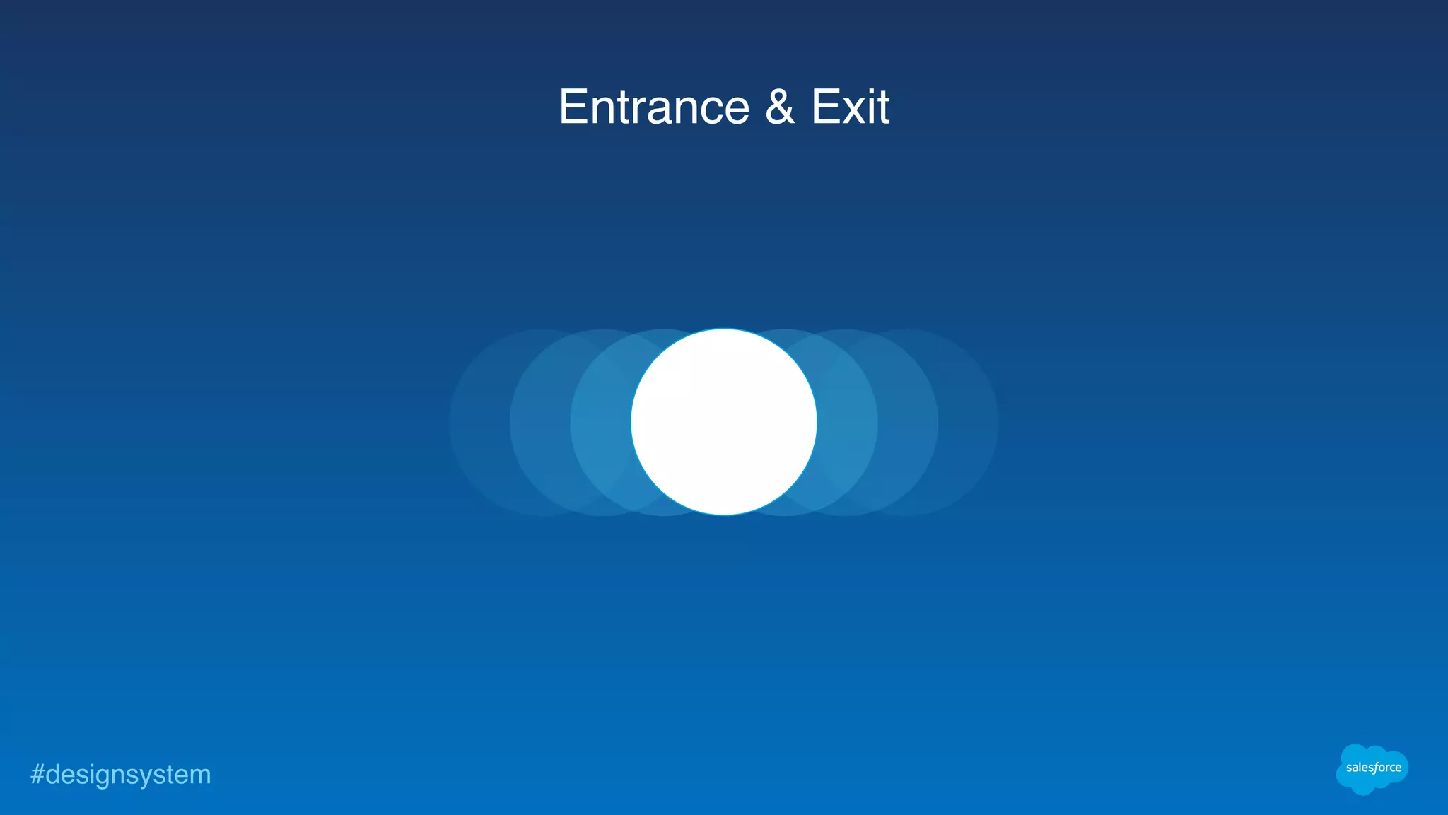#designsystem
Entrance & Exit
 