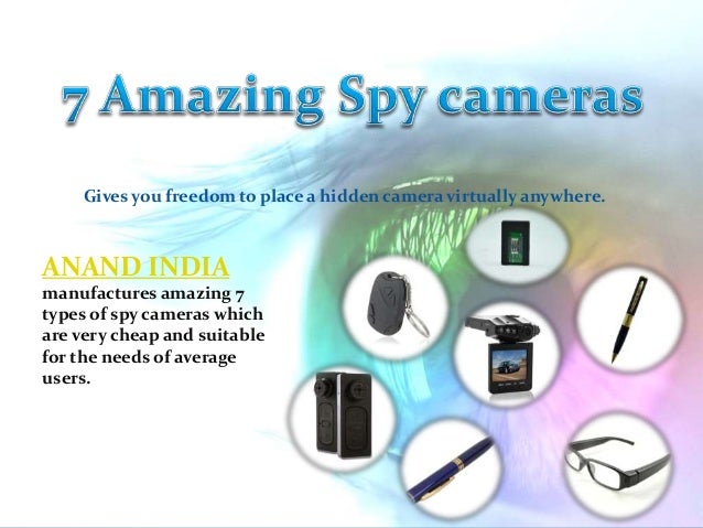 different spy cameras