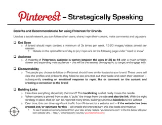 -- Strategically Speaking
                                                  	
     	
  	
  
Pinterest for Brands – General...