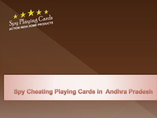 Spy Cheating Playing Cards in  Andhra Pradesh