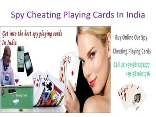 Spy Cheating Playing Cards In India
 