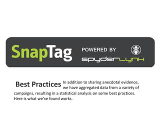 Spyder lynk best practices, steps to activation, specs slide ...