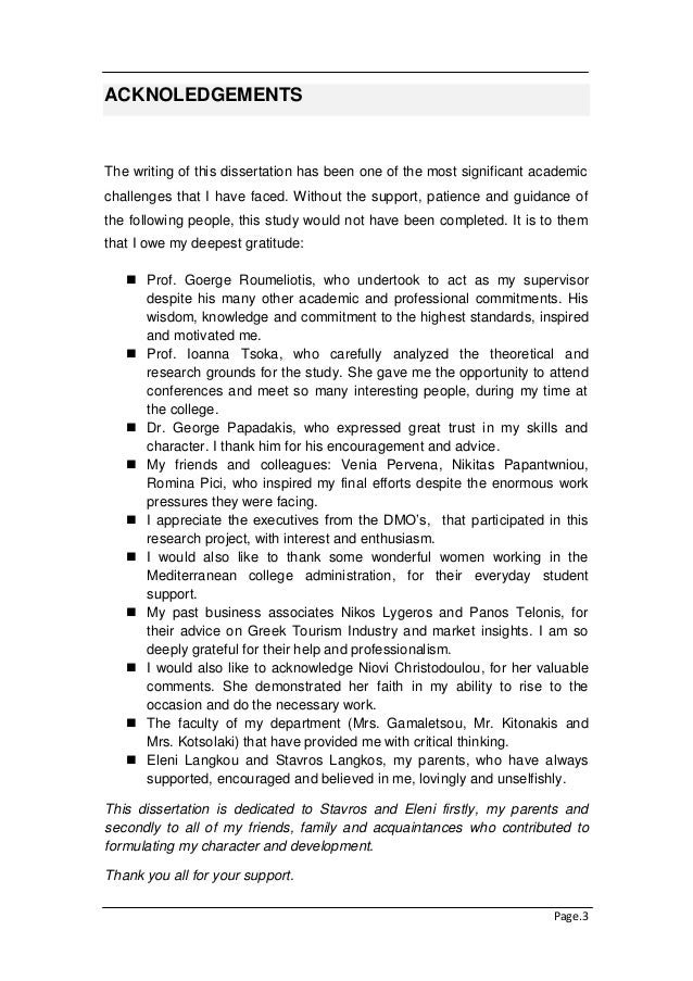 Dissertation in tourism marketing