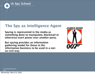 IA/UX Spy School