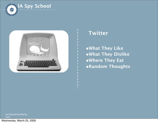 IA/UX Spy School