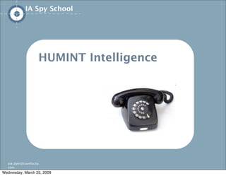 IA/UX Spy School