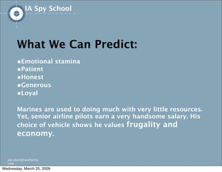 IA/UX Spy School