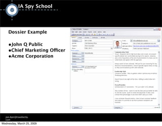 IA/UX Spy School