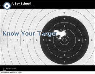 IA/UX Spy School