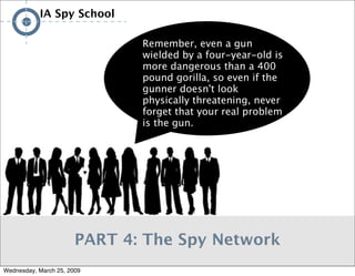 IA/UX Spy School