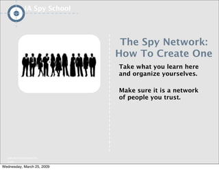 IA/UX Spy School