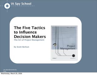 IA/UX Spy School