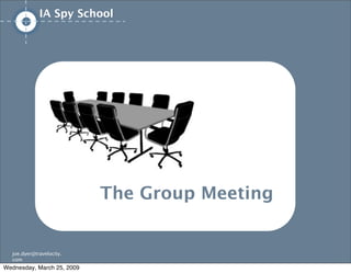 IA/UX Spy School