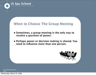 IA/UX Spy School