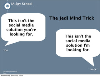 IA/UX Spy School
