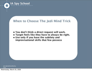 IA/UX Spy School
