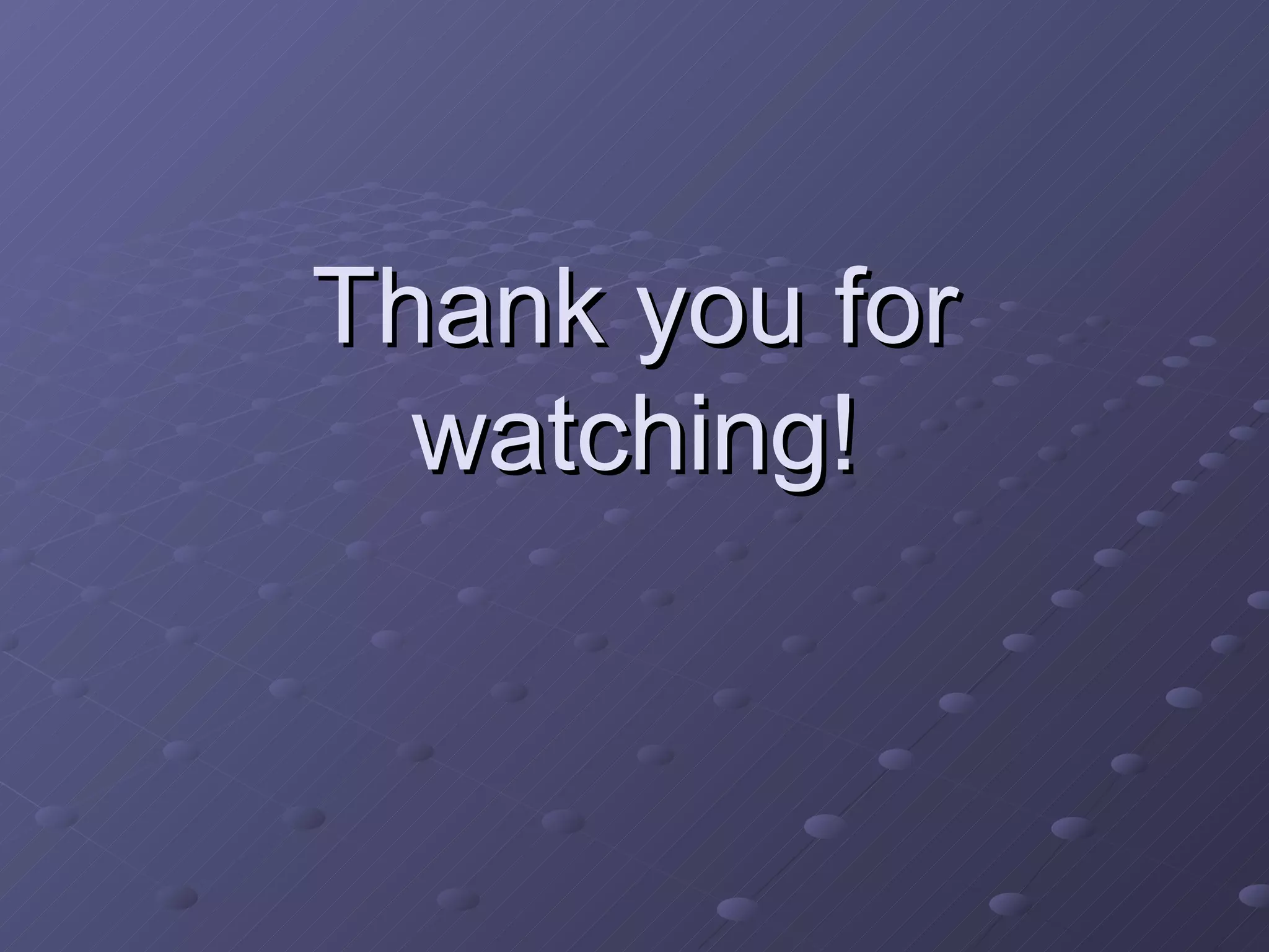 Thank you for watching! 