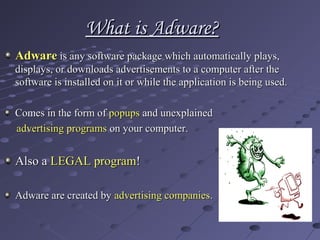Spyware and adware | PPT