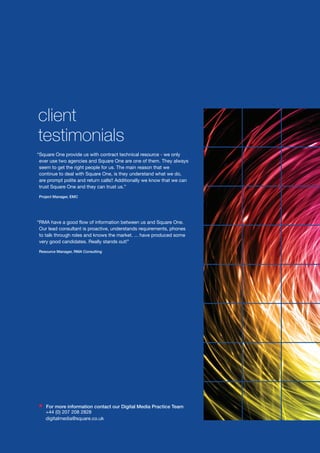Square One Resources Brochure | PDF