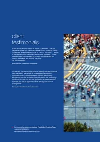 Square One Resources Brochure | PDF