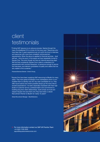 Square One Resources Brochure | PDF