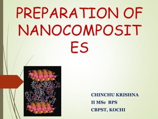 PREPARATION OF
NANOCOMPOSIT
ES
CHINCHU KRISHNA
II MSc BPS
CBPST, KOCHI
 