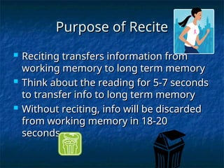 Recite Copy SQ3R TECHNIQUES For ESL Students IN HIGH SCHOOL.ppt
