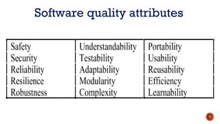 Software quality attributes
7
 