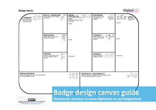 Badge	
  design	
  canvas	
  guide	
  
Download	
  canvases	
  at	
  www.digitalme.co.uk/badgetheuk	
  
 