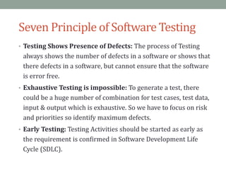 Fundamentals of Software Quality Assurance & Testing | PPTX | Computing ...