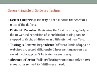 Fundamentals of Software Quality Assurance & Testing | PPTX | Computing ...