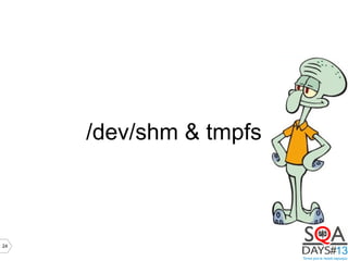 24
/dev/shm & tmpfs
 