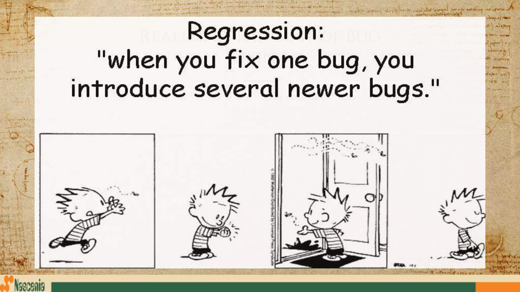 Realizing the cost of Bug
Fixing
 