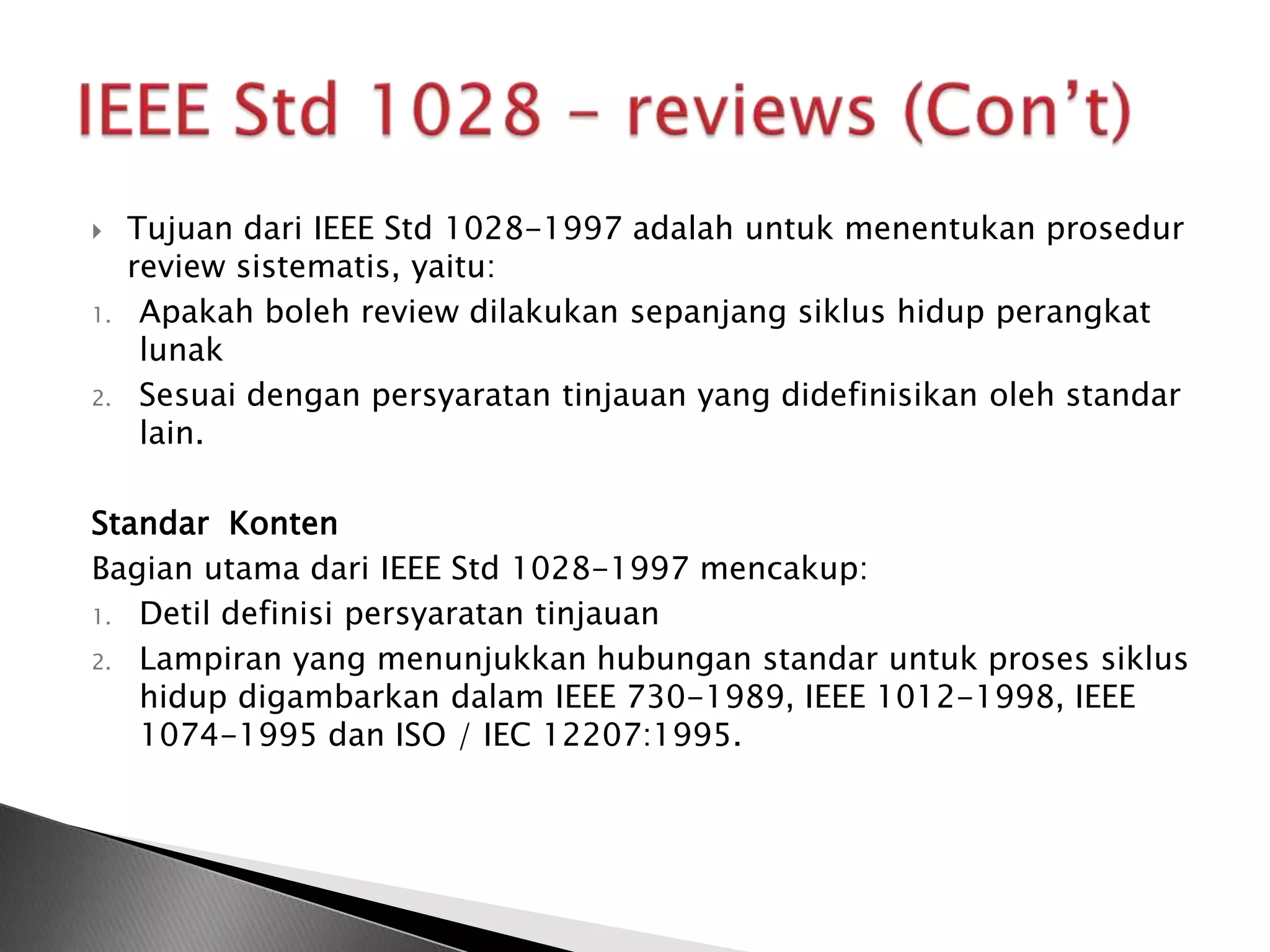Sqa Project Process Standards Ieee Software Engineering Standards PPT sqa-project-process-standards-ieee-software-engineering-standards-ppt