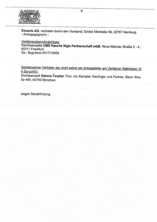 LG München I, Beschluss zum Squeeze-out bei der CHORUS Clean Energy AG