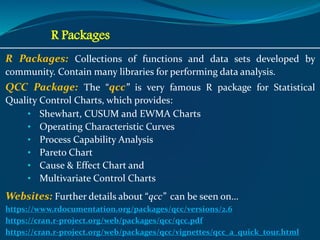 Statistical Process Control R Package Statistical Process Monitoring using R Software | PPTX