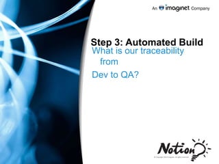 Are we making progress on running test plans?How are our builds doing over time?Are we fixing bugs?What’s the quality of our bug fixes?What’s the value?