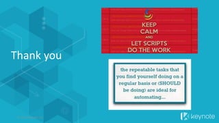 Thank you
© 2015 Keynote, LLC
 