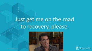 Just get me on the road
to recovery, please.
© 2015 Keynote, LLC
 