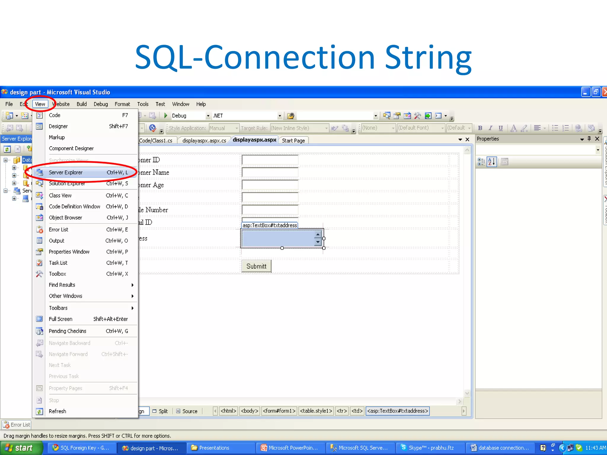 SQL-Connection String