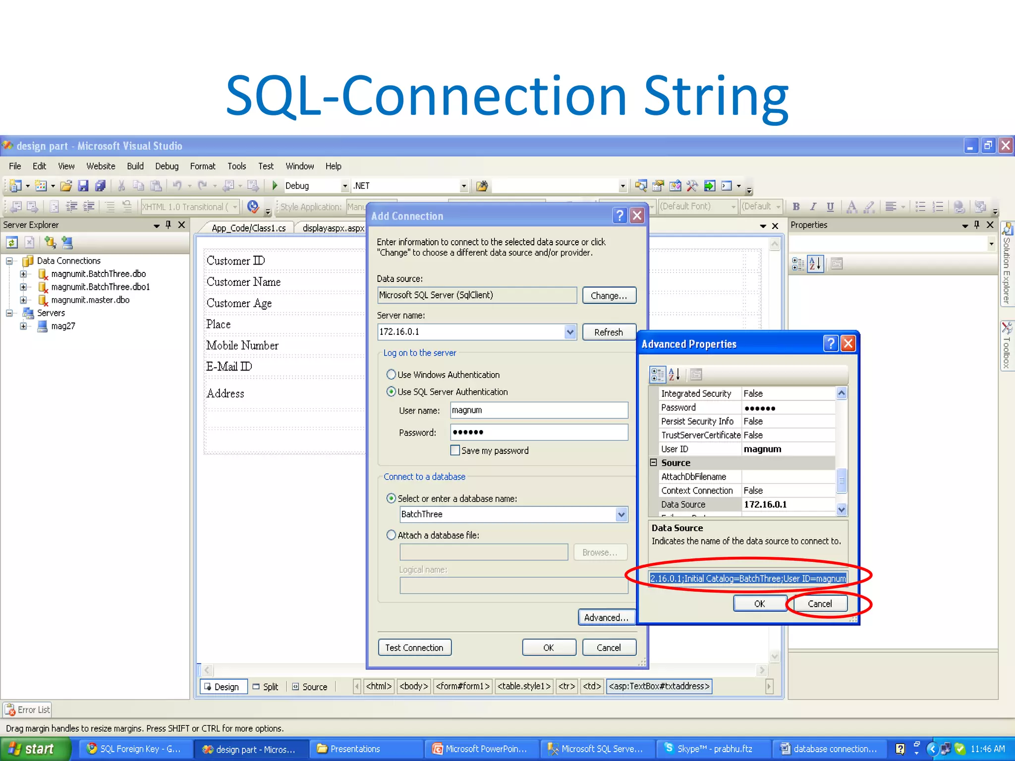 SQL-Connection String