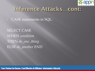    CASE statements in SQL:

SELECT CASE
WHEN condition
THEN do_one_thing
ELSE do_another END
 